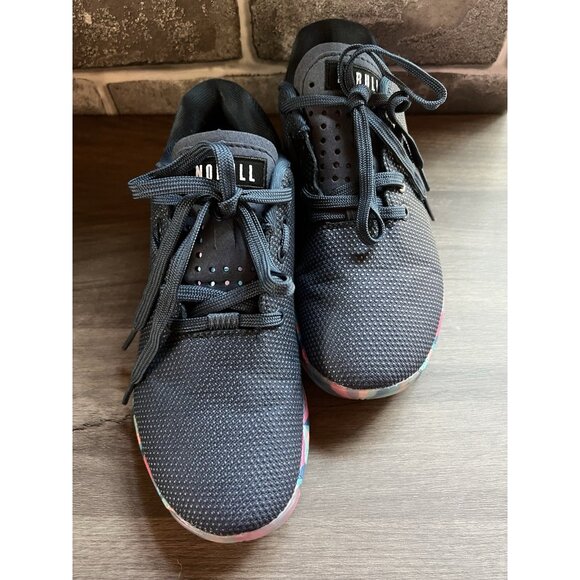 Nobull Outwork Shoes Gym Workout Gum Bottom Lace Up Navy Blue Mens 7.5 Womens 9 - Picture 11 of 14